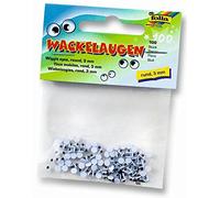 Occhi oscillanti, rotondi, 3 mm, 100 pezzi (non autoadesivi)