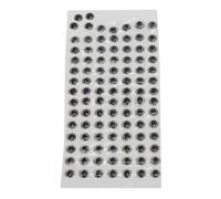 Occhi per esche da pesca, adesivi per esche realistici 3D da 5 mm/0,19 pollici materiale fai da te per legare mosche artificiali accessori per la pesca strumento per la creazione di esche da pesca