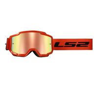 Occhiale Maschera motocross LS2 CHARGER PRO GOGGLE ARANCIONE CON LENTE IRIDIO