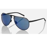 OCCHIALE PORSCHE DESIGN P8938 64/14/14 D TITANIO NERO/SI lens GRIGIO MIRROR BLU