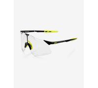 Occhiali 100% Hypercraft nero brillante giallo con lente fotocromatica