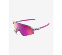 Occhiali 100% Slendale Polished Translucent Grey con lente Purple Multilayer Mirror