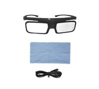 Occhiali 3D DLP Link Active Shutter, Ricaricabili Tramite USB, per Proiettore DLP Home Cinema. Non Adatti A Tutti I Televisori.