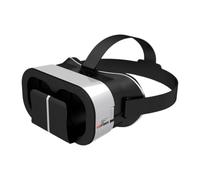 Occhiali 3D Headset - Occhiali per realtà virtuale per cellulare con | Occhiali 3D da viaggio in materiale ABS leggero + lente regolabile messa a fuoco + film 3D + cuffie + compatibile con IO