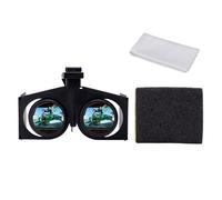 Occhiali 3D per realtà virtuale - Visualizzatore panoramico in resina per | smartphone da 4,0 a 6,0 pollici | Clip di protezione antigraffio in naturale | Comfort ergonomico Eye Pad Core