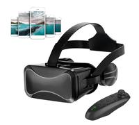 Occhiali 3D VR con telecomando, visore virtuale con cuffie, occhiali da gioco coinvolgenti, dispositivo regolabile per esperienza di controllo del movimento, attrezzatura da gioco sensoriale completa