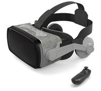 Occhiali 3D VR, Realtà Virtuale 3D, VR Visore Cuffie con Lenti HD Anti Luce Blu, per Smartphone 4,7-7,2 Pollici, Per Giochi, Film Ed Esperienze Interattive, Regali Per Bambini E Famiglie(B)
