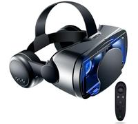Occhiali 3D VR, Realtà Virtuale 3D, VR Visore Cuffie con Lenti HD Anti Luce Blu, per Smartphone 4,7-7,2 Pollici, Per Giochi, Film Ed Esperienze Interattive, Regali Per Bambini E Famiglie(F)