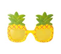 Occhiali a forma di frutta - Occhiali da sole a forma di ananas, stile retrò hawaiano, giallo, montatura flessibile, dimensioni regolabili, ideali per feste in spiaggia, viaggi all'aperto, incontri a