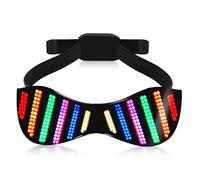Occhiali a LED, occhiali bluetooth programmabili occhiali festa adulti con animazione di testo personalizzabile per il compleanno del concerto cosplay