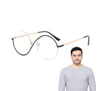 Occhiali a luce blu, occhiali a mezza montatura antiriflesso, eleganti protezioni per gli occhi per leggere, lavorare, guardare la TV, studenti, viaggi e uso quotidiano, 14 x 5,5 x 4,5 cm