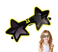 Occhiali a stella luminosi, occhiali a stella luminosi | Occhiali a LED a forma di stella per feste | Occhiali da sole LED antiriflesso trasparenti colorati per festival, carnevale, ma, giallo, Se