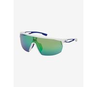 Occhiali adidas Sport SP0099 bianchi lenti specchiate verde blu