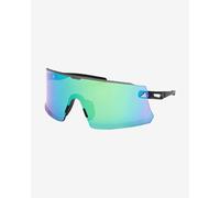 Occhiali adidas Sport SP0100 neri con lenti specchiate verde blu