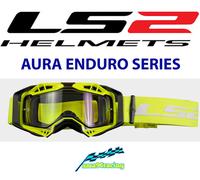 Ls2 Aura Enduro Off-road Goggles Giallo Clear/CAT0