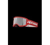 Occhiali ALPINESTARS VISION 3 WORDMARK ROSSO LENTE SPECCHIO ARGENTO