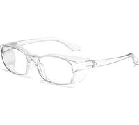 Occhiali Anti-allergia al Polline, Anti-Luce Blu, Anti-Appannamento E Anti-UV, Occhiali Protettivi Tridimensionali Adatti per Adulti con Occhi Sensibili, White