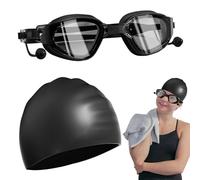 Occhiali anti-fog | occhialini da nuoto HD con coperchio in silicone | Occhiali protettivi anti-scratch vista ampia cinghia regolabile per immersioni subacquee nuoto sci