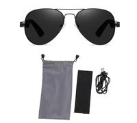 Occhiali audio Bluetooth Cheotime, occhiali da sole wireless a orecchio aperto con occhiali di musica intelligente del microfono a touch di rumore per il viaggio di allenamento di (Marco de metal