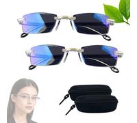 Occhiali autoregolanti da vista con messa a fuoco automatica - Visione Autofocus a Cristalli Liquidi + Custodia Inclusa - Per Uomini e Donne (3.0X,2*Pendenza)