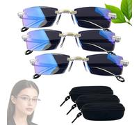 Occhiali autoregolanti da vista con messa a fuoco automatica - Visione Autofocus a Cristalli Liquidi + Custodia Inclusa - Per Uomini e Donne (1.5X,3*Pendenza)