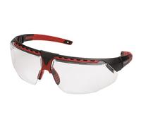 Honeywell Montatura per occhiali di sicurezza 1000016 Op-Tema con lente in policarbonato trasparente antigraffio, cornice nera, adatta per edilizia/automobilistico/laboratorio/trasporto (1 pezzo)