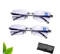 Occhiali che si adattano automaticamente alla vista - Occhiali Autofocus e Autoregolanti - Occhialia Messa a Fuoco Adattiva con Cristalli Liquidi,per Uomini e Donne (2.5X,2*A)