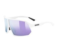 uvex sportstyle 237 - occhiali sportivi per adulti - forte protezione UV - comfort senza pressione e tenuta perfetta - white m./mirr.lav - one size