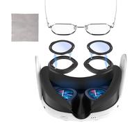 Occhiali con blocco della luce blu per Meta Quest 3 con salvietta anti-nebbia, kit di protezione per lenti per Oculus Quest 3, accessori distanziali per occhiali VR anello antigraffio per Meta Quest 3