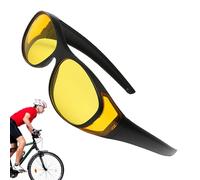 Occhiali con blocco della luce, occhiali per visione notturna, polarizzati, visione notturna, colore giallo, policarbonato, lega ad alta protezione, occhiali colorati gialli con visione antiriflesso