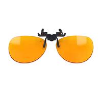 Occhiali con Clamp/Holder Che Bloccano le Luci Blu Efficiente Ribaltamento di 180 Gradi per Occhiali con Clamp/Holder per Computer, Lente con Anti Luci Blu per Utenti PC (Rotondo 2,6 pollici)