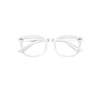 Occhiali con filtro per la luce blu, montature trasparenti per occhiali da computer, occhiali rotondi trasparenti per la luce blu, bloccano la luce blu UV, senza prescrizione medica, super leggeri e a