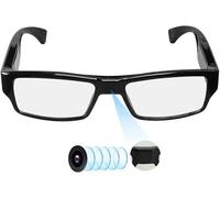 Occhiali con fotocamera 1080p, registratore spia portatile e mini telecamera di sicurezza wireless per interni, ideali per sorveglianza domestica e registrazione gratuita