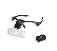 OCCHIALI CON LENTE DI INGRANDIMENTO E ILLUMINAZIONE A LED 5 RICAMBI OCCHIALINI