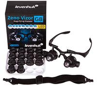Occhiali con Lenti d’Ingrandimento Levenhuk Zeno Vizor G8 con Luci a LED e Ingrandimento 2.5x, 4x, 6x, 8x, 10x, 15x, 20x e 25x