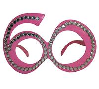 Occhiali con montatura di diamanti rosa 60 anni