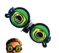 Occhiali con occhi divertenti, colorati e lampeggianti, con corda | Accessorio per costume da scherzo per feste, carnevale, Halloween, brevi video, foto e incontri divertenti