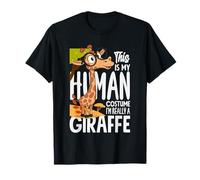 Occhiali con Scritta This Is My Human Costume Im Really A Giraffe Maglietta