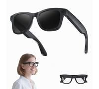 Occhiali con traduzione automatica AI, fotocamera HD, Bluetooth, traduzione in tempo reale e compatibilità con assistente vocale. Un regalo di viaggi