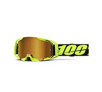 100percent Armatic Off-road Goggles Giallo Mirror True Gold