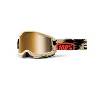Occhiali cross 100% Strata 2 kombat lente a specchio oro