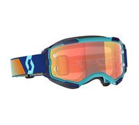 Occhiali cross Scott Fury Royal blu Arancione lente arancione cromato