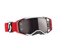 Occhiali cross Scott Prospect Rosso Nero lente argento cromato