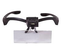 Occhiali D’Ingrandimento Levenhuk Zeno Vizor G3 Utili per Avere Le Mani Libere, con Luce LED e 5 Step di Ingrandimento