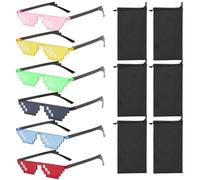 Occhiali Da 6 Pezzi, Borse Per Occhiali Da 6 Pezzi, Occhiali Da Sole Divertenti, Occhiali Da Sole Divertenti, Occhiali Da Sole Per Feste, Occhiali Da Festival, Occhiali Fantastici