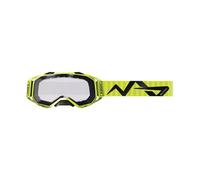 Occhiali da ciclismo ABUS Buteo per mountain biker - occhiali antiappannamento per una protezione e una visione chiara sui sentieri - ottimizzati per i caschi MTB HiDrop, AirDrop, CliffHanger e MoDrop - giallo neon