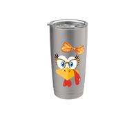 Occhiali da donna con stampa leopardata con volto di tacchino del Ringrazi Bicchiere termico in acciaio inox doppia parete