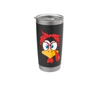 Occhiali da donna con stampa leopardata con volto di tacchino del Ringrazi Bicchiere termico in acciaio inox doppia parete