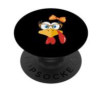 Occhiali da donna con stampa leopardata Turchia Pellegrino del Ringraziamento PopSockets PopGrip Adesivo