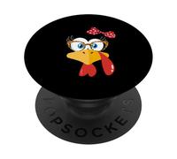 Occhiali da donna con stampa leopardata Turchia Pellegrino del Ringraziamento PopSockets PopGrip Adesivo